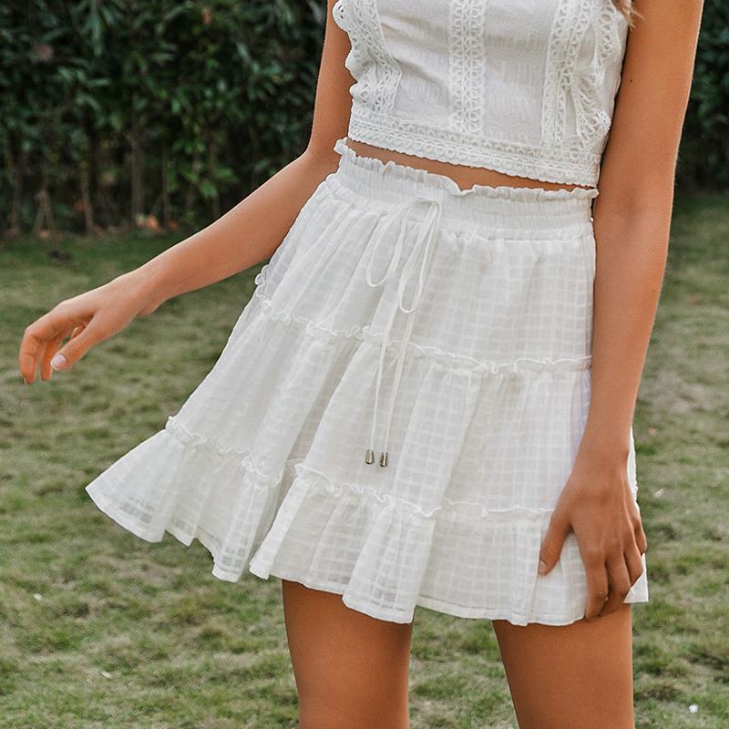 Bohemian White Short Skirt | Boho Clothing Boutique