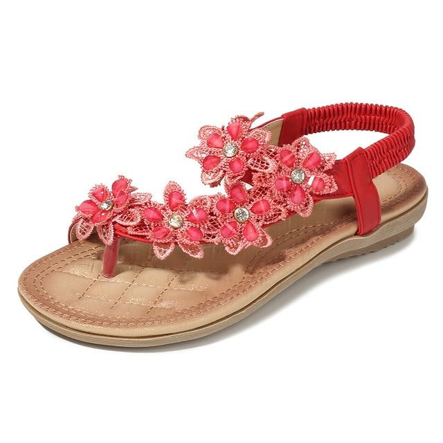 Bohemian Flower Sandals | Boho Clothing Boutique